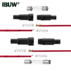 5PCS 5*20mm 5X20mm with 22AWG Wire Cable 250V 5X20MM Glass Fuse Tube Fuse Casing Glass Fuse Holder Screw Type 6x30  6*30mm