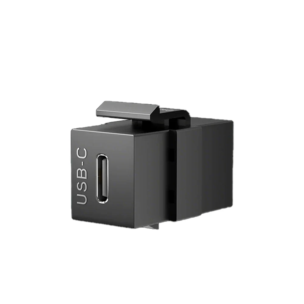 Female to Female Keystone Jack Adapter USB3.0 USB-A Type-C HDMI-Compatible 4K Snap-In Coupler Connector For Wall Plate Panel