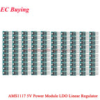 100Pcs/1pc AMS1117 3.3V 5V Power Supply Module AMS1117-3.3 AMS1117-5.0 LDO Linear Voltage Regulator Board 800mA PCB