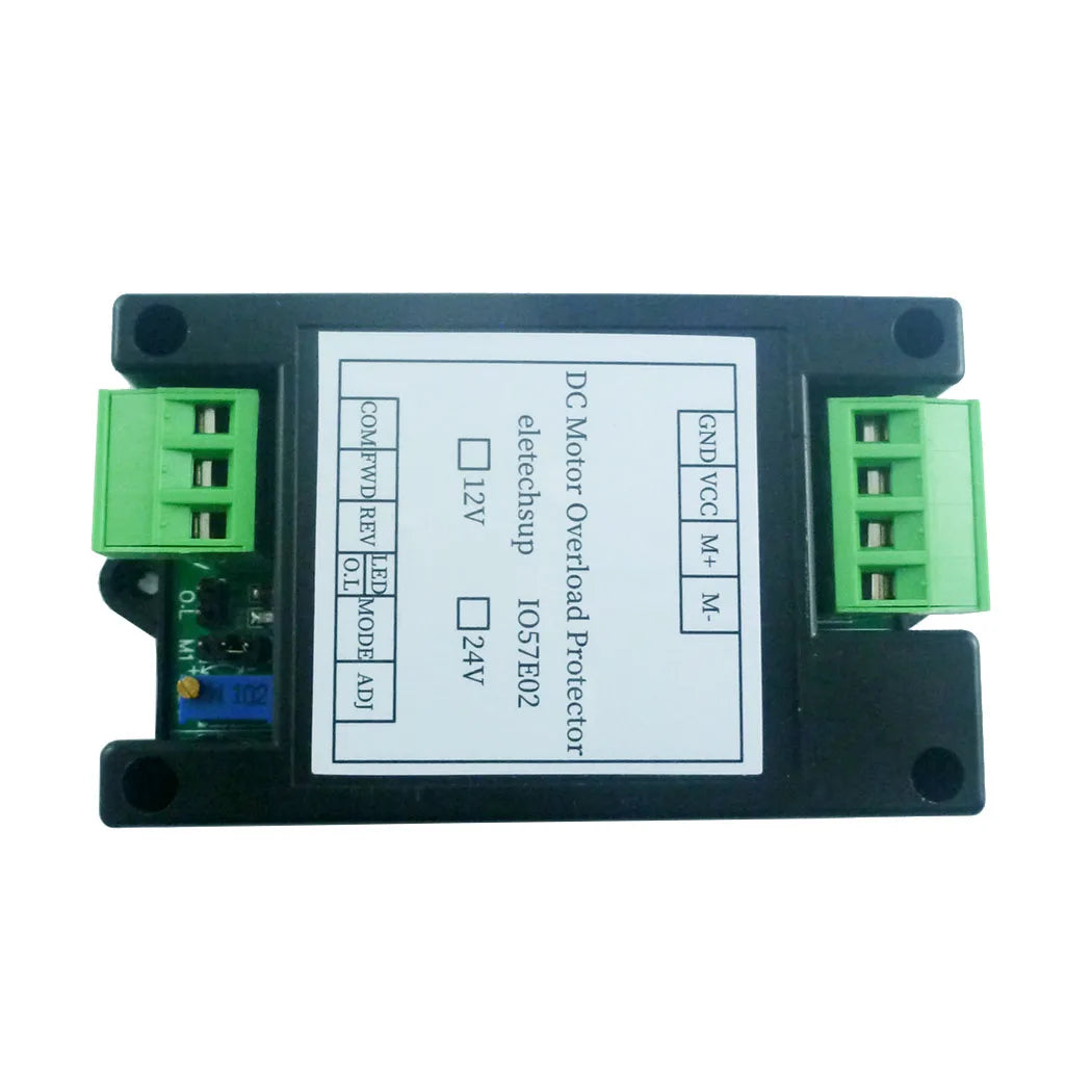 DC 12V 24V Brushed Motor Overload Overcurrent Short Circuit Protector Forward Reverse Controller