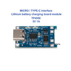 50pcs-100pcs/lot TYPE-C USB interface TP4056 5V 1A Li-ion battery charging board module charging protection 2-in-1