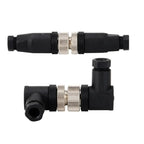 Cloweit IP67 M12 Sensor Connector Waterproof Male&Female Plug Screw Threaded Coupling  3 4 5 8 12 Pin A Type Angle Electrical