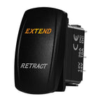 Marine Boat Rocker Switch 12/24V Orange Backlit Anchor Beacon Up Down Button ON OFF/ON OFF ON Momentary Toggle Switch Waterproof