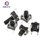4Pin 6*6 Micro Tact Push Button Switches DIP 6x6x4.3/5/6/7/8/9/10/11/12/13/14/15 MM 4.3mm 5mm 6mm 7mm 8mm 9mm 10mm 11mm