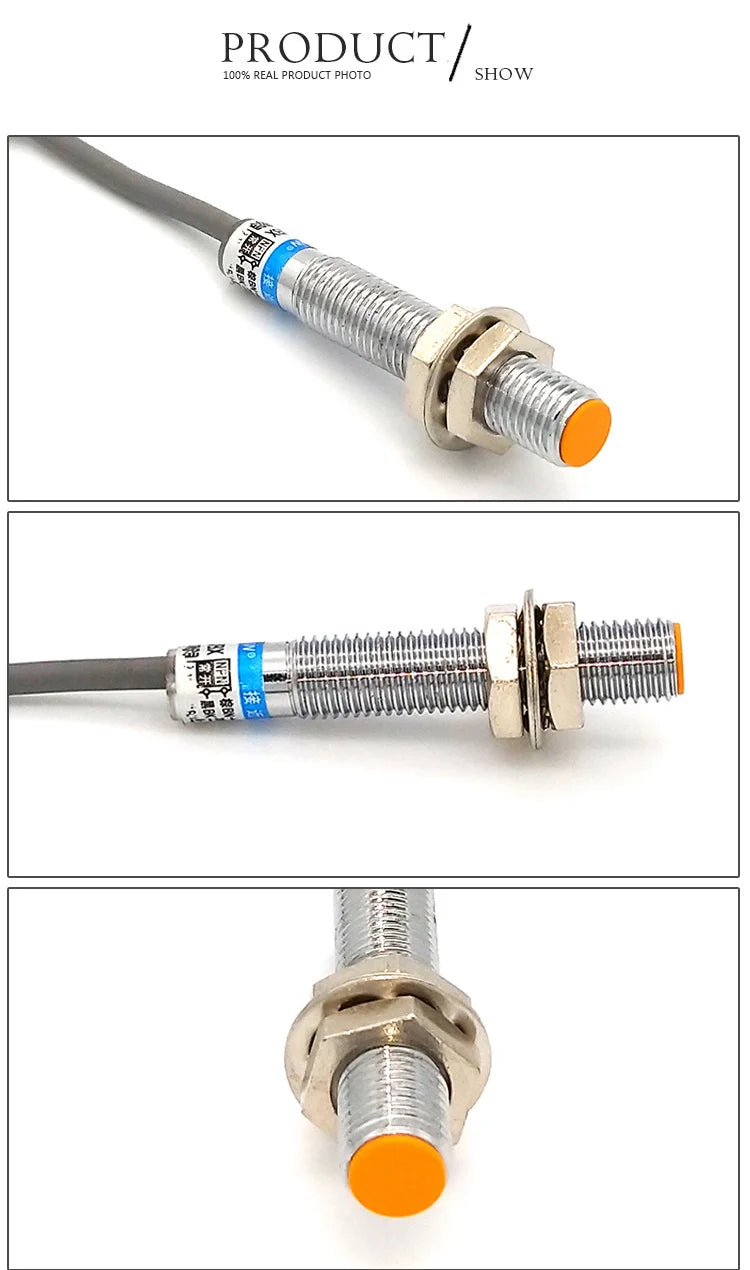 LJ8A3 Inductive Proximity Switch Sensor Switch M8 1mm 2mm NPN PNP 6-36V Open Close NO NC BX/BY/AX/AY/EX/DX/EZ/DZ Metal Switch