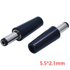 5/10PCS DC Power Plug Connector 5.5*2.5 / 5.5*2.1 / 3.5*1.35mm DC Male Plug with Lock Welding Line DIY