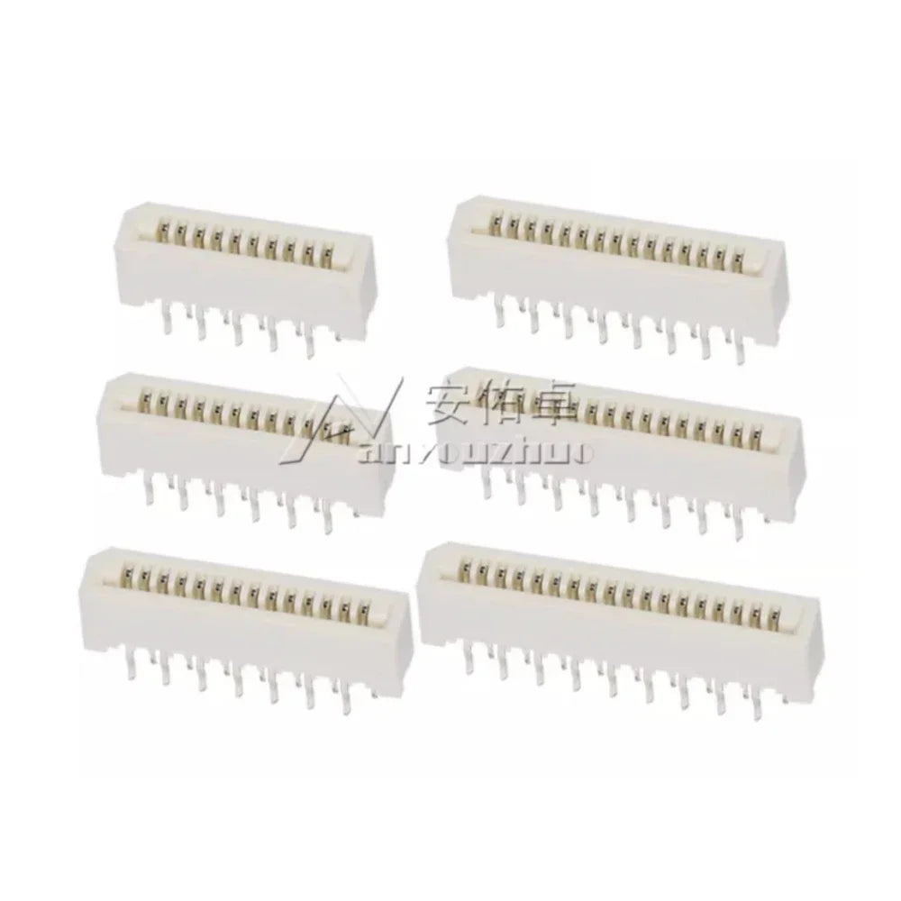 10pcs FPC FFC 1mm 1.0mm 4 5 6 7 8 9 10 11 12 13 14 15 16 17 18 20 22 24 25 26 28 30 Pin Straight Cable Connector for Electronics