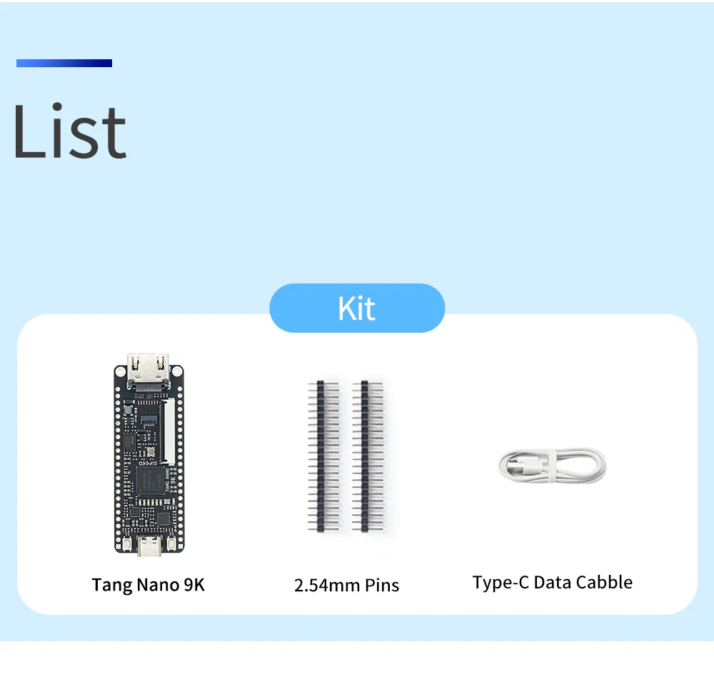 Sipeed Tang Nano 9K FPGA Development Board GOWIN GW1NR-9 RISC-V HDMI