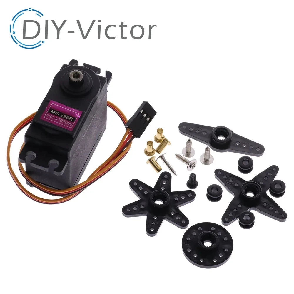 MG995 MG996R Rubber gears Servmotor 180 360 Hoge Snelheid Analoge Servo Motor Voor Model Vliegtuig Rc Auto boot Arduino