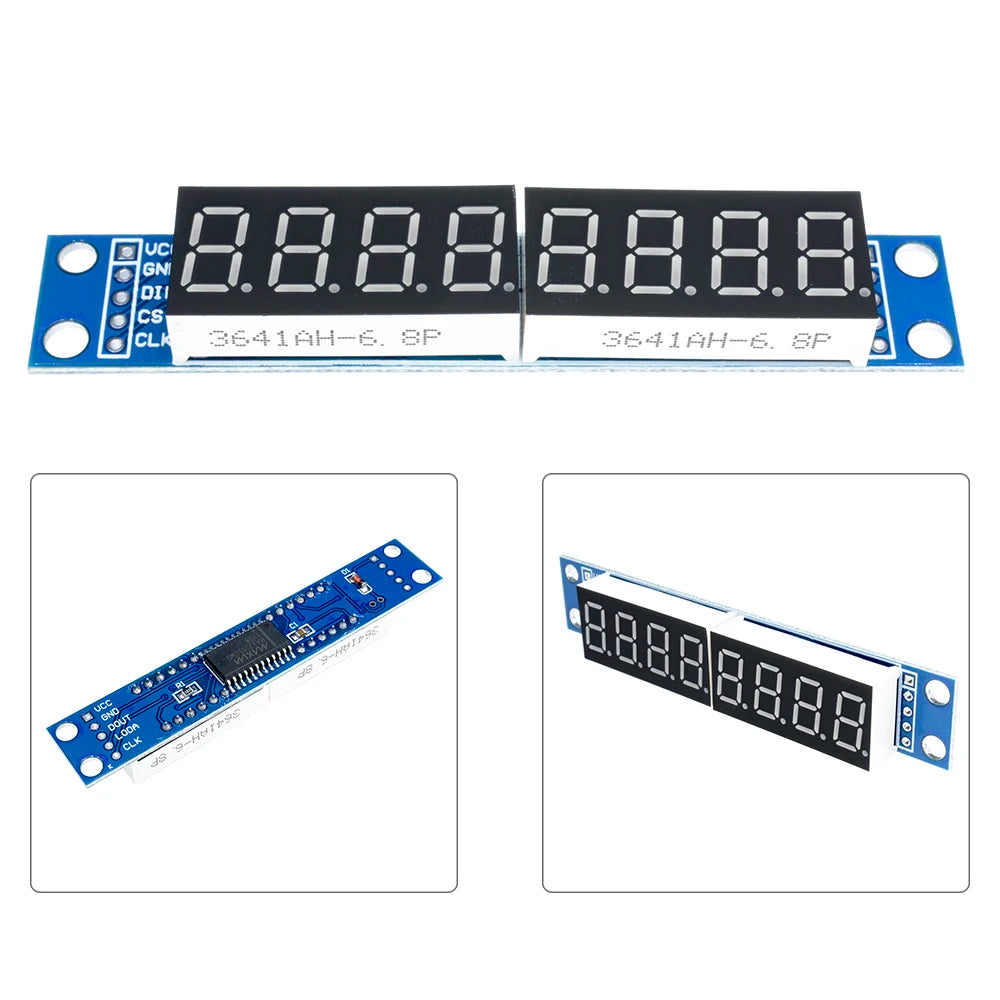 8 Digit Bit MAX7219 Digital Tube Display Module Board 7 Segment Digital LED Display 5V/3.3V Controller for Arduino 51/AVR/STM32