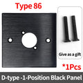 D-Type Panel Mount RJ45 Ethernet Socket – Shielded CAT5e / CAT6 Network Jack with Metal Housing for Industrial Enclosure