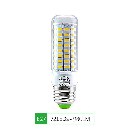 E27 LED Lamp E14 LED SMD 5730 220V Corn Light Bulbs 24 36 56 72LEDs Lamparas LED Chandelie Ampoule Led Light For Home Decoration