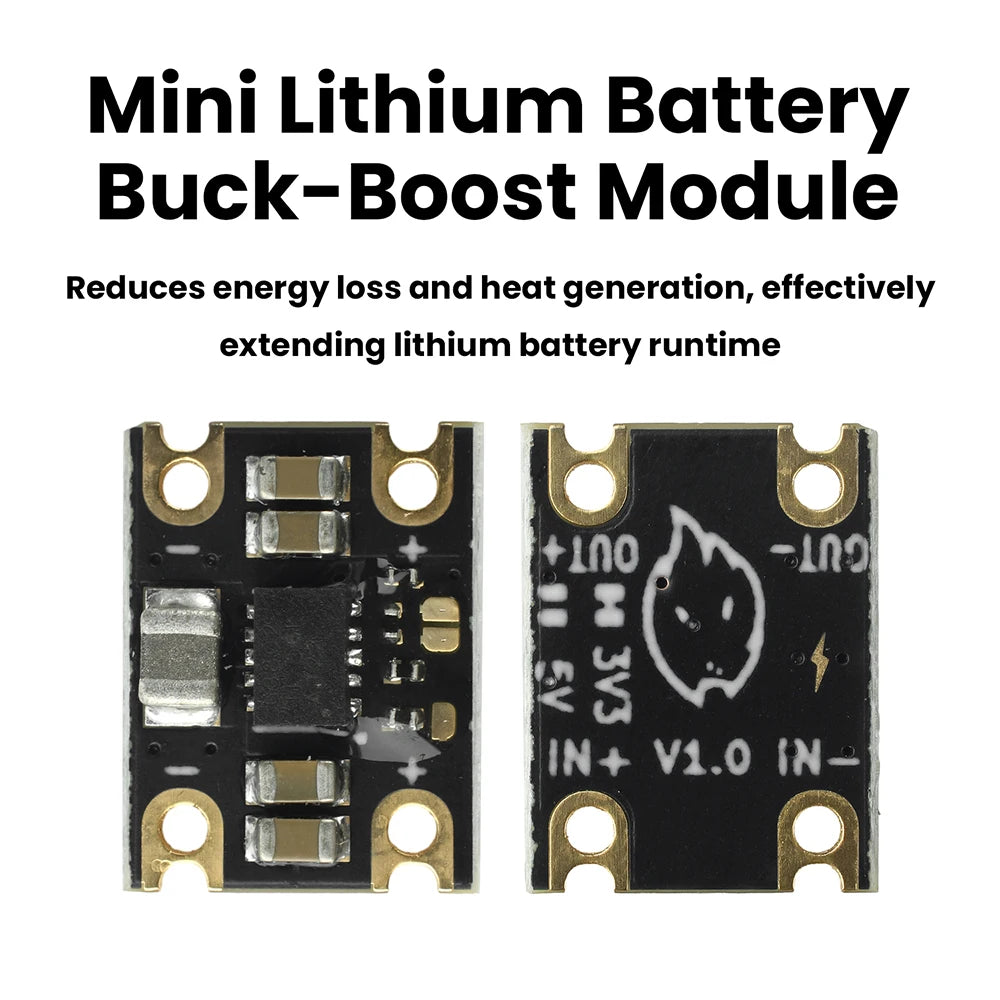 TPS63802 Lithium Battery Boost Buck Module DC 1.8-5.5V to 3.3V/5V Step Up Down Power Supply Module TPS63802 Boost Buck Converter