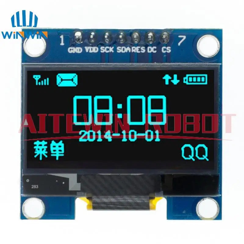 1PCS/5PCS 1.3 inch OLED module SPI/IIC Communicate white/blue color 128X64 1.3 inch OLED LCD LED Display Module 1.3" OLED module