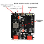 140W 2S 3S 4S 5S 6S Lithium Battery Charging Board Bidirectional Fast Charging Li-ion Lifepo4 BMS Charger Type-C IP2366 PD3.1