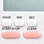 Silent Digital Timer for Study & Classroom, Multi-Purpose Countdown Clock for Students, Grilling, Baking  No Ticking Noise