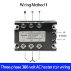 3 Phase DC-AC 10A 25A 40A DA 60A 80A 100A Three Phase SSR 3-32V DC Control 24-480V AC Solid State Relay SSR JGX-3 D4840