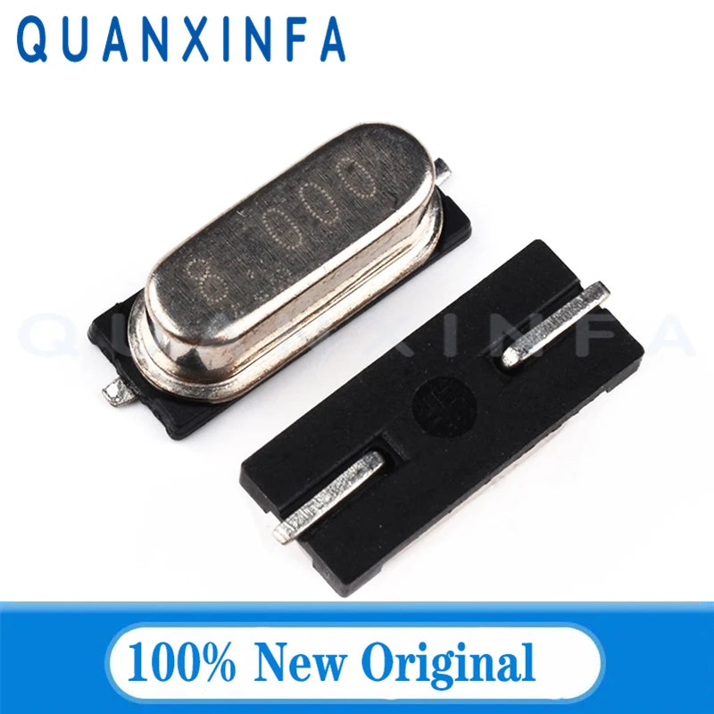 10PCS/LOT HC-49S SMD 4Mhz 6Mhz 8Mhz 12Mhz 13.560MHZ 16Mhz 20Mhz 24Mhz Quartz crystal resonator Passive oscillator