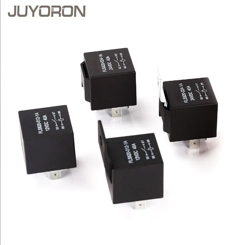 JD1914 40A 12V/24V SPDT Waterproof Car Relay, 4/5 Pin Auto Switch Starter Kit for Car Boat Tractor Truck Motorcycle