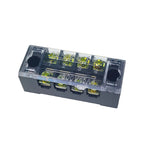 1PCS -TB1504 Dual Row Thick Copper Screw Terminal Block Flame Retardant Grounding Strip Wire Connector Durable 600V 15A