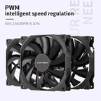 Teucer AF 14025 PC Case Cooling Fan 12V 4Pin PWM MHDB Hydraulic Bearing White 14CM Silent Fan for Computer Radiator Ventilator