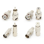 2Pcs BNC to RCA Surveillance Video BNC Female to BNC Male BNC Male to RCA Female Q9 Male to RCA Female Q9 Female to AV Adapter
