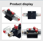 Circuit Breaker Reset Fuse 12v 24v 48v DC 20A-300A 250A Solar Fuse Car Boat Audio Manual Power Protect Fuse Resettable Insurance