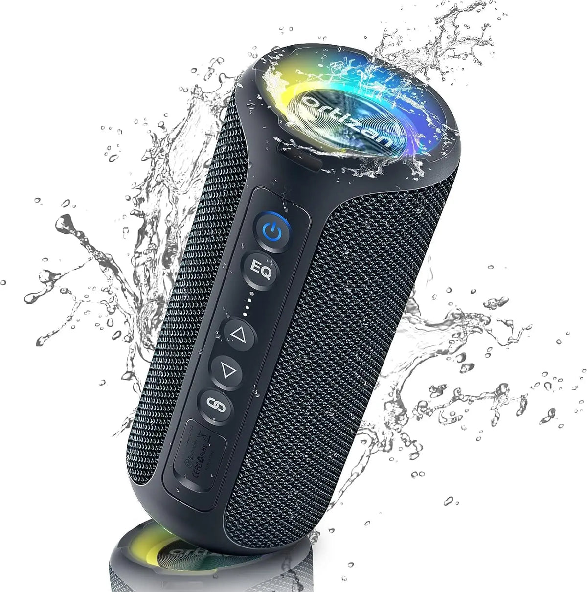 Ortizan Bluetooth Speakers 40W TWS Portable Speaker with Stereo Sound Bass, Bluetooth 5.3 Wireless USB Type C Outdoor, 6600mAh Battery
