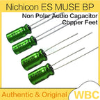 10Pcs/Lot Nichicon MUSE BP ES Non Polar Nonpolar Bipolar HiFi Audio Capacitor 1uf 4.7uf 10uf 22uf 47uf 100uf 25V 50V Copper Feet