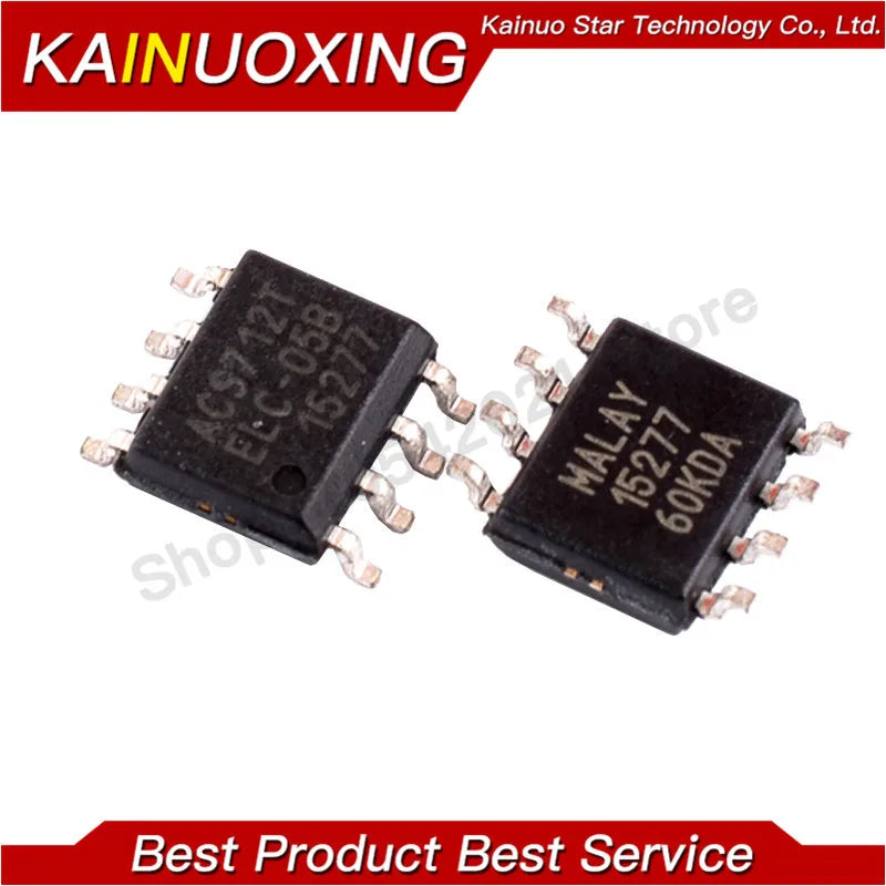 5PCS ACS712 Series ACS712ELCTR-05B-T ACS712T SOP-8 SMD 5A Galvanic Isolation Hall Current Sensor IC Chip