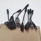 1PC DC Adapter Converter Plug 5.5mm*2.1mm Female to XLR 3Pin 5.5*2.5MM 8.0x1.6MM RCA M12 M16 IEC C13 Power Adapter Connector