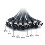 M16 2pin 3p 4p 5p 6p 7p 8p 9p 10Pin GX16 6pin Male to Female Aviation Video Extension Connect Cable 1M-10M for Car Camera System