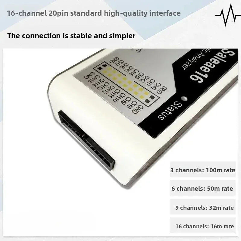 Logic Analyzer Saleae logic16 Channel 100M Full Channel Digital Signal Oscilloscope ARM FPGA