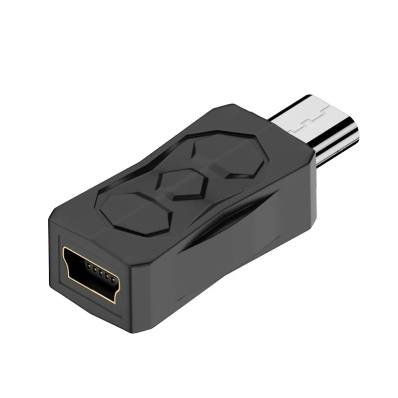 USB Adapter Micro USB to Mini USB Converter Female Male Bidirectional 480Mbps Y3ND