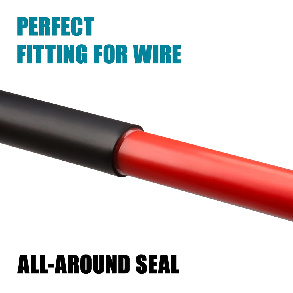 Black 3:1 Heat Shrink Tubing With Glue Dual Wall Adhesive Waterproof Insulation Cable Sleeve For Electrical Automotive Marine