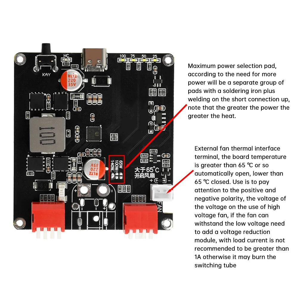 140W 2S 3S 4S 5S 6S Lithium Battery Charging Board Bidirectional Fast Charging Li-ion Lifepo4 BMS Charger Type-C IP2366 PD3.1