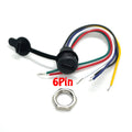 1PCS 2Pin - 6Pin USB-C Connector Type-C Waterproof with PH 2.0 Nut Locking Panel Mounting TPC Waterproof Fast Charging Jack Por