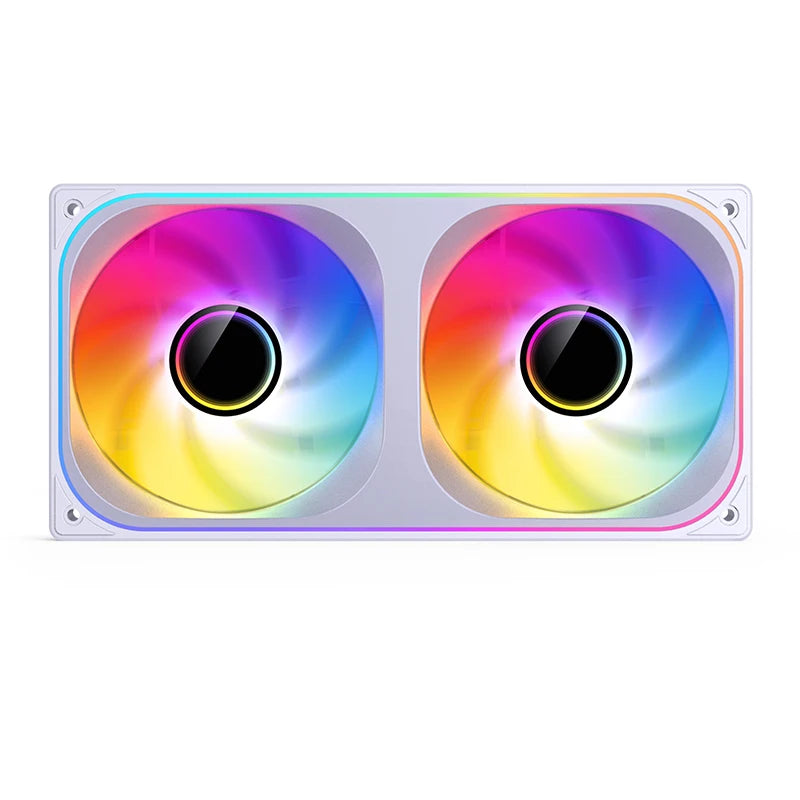 JONSBO ZB-120/240/360 Computer Case Fan 12CM 5V ARGB 120mm Monolithic Structure Water-Cooled Fan PWM Forward/Reverse Fan Kits