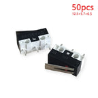 50PCS Small Micro Mouse Switch 12.5*5.7*6.5 Without Handle/Handle Length 8.5mm-15mm C NO NC 3 Pin 2A 125V AC Limit Switches