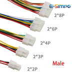 5557 5559 4.2mm/0.165" Automobile Harness Connector 2/4/6/8/10-24 Pin 30cm Electric Motorcycle Controller Male Female Plug Wire