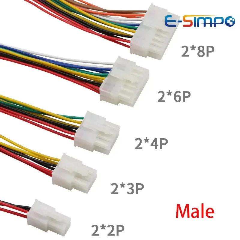 5557 5559 4.2mm/0.165" Automobile Harness Connector 2/4/6/8/10-24 Pin 30cm Electric Motorcycle Controller Male Female Plug Wire