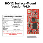 HC-12 SI4438 Long-Range 433-484MHz Wireless Microcontroller Serial Data Bluetooth Module 1000M To Distance