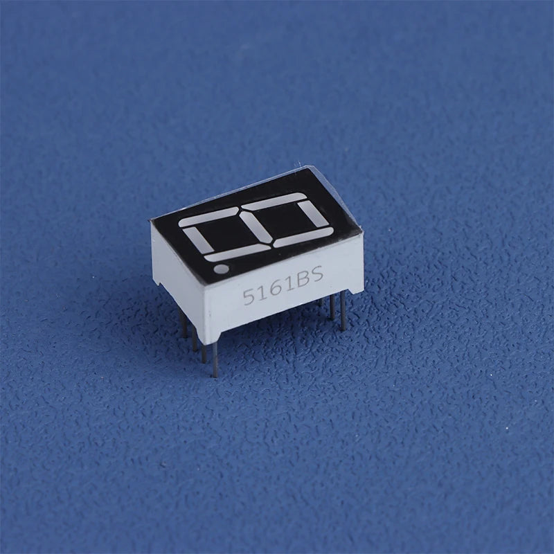 10Pcs 0.56 Inch 10Pins 1 Bit 7 Segment Red LED Digital Display Tube Common Anode Cathode 5161AS 5161BS