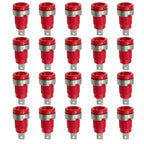 20PCS Insulated Safety 32A 4mm Banana Socket Terminal 5 Colors Female Jack Panel Mount Socket Binding Post Wire Connector