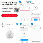 Zigbee 3.0 Human Motion Sensor PIR Infrared Detector Smart Home Security Alarm Ewelink App Control Via Zigbee Bridge Zigbee2mqtt