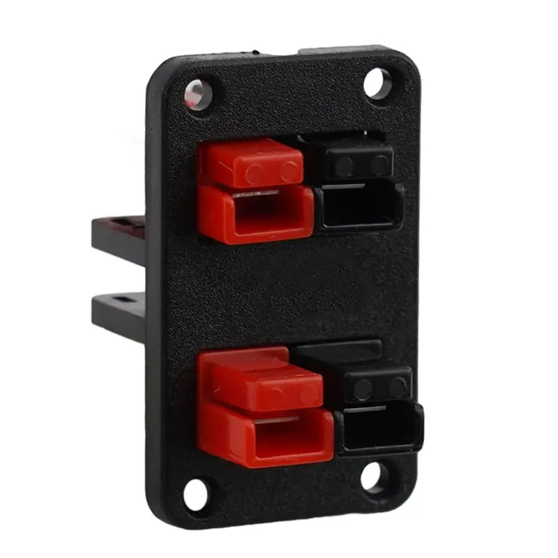 LA-4Pcs 45A 600V Power Plug Cable Connectors For Anderson Plug Connector Fixed Mounting Bracket Panel Power Plug Connector