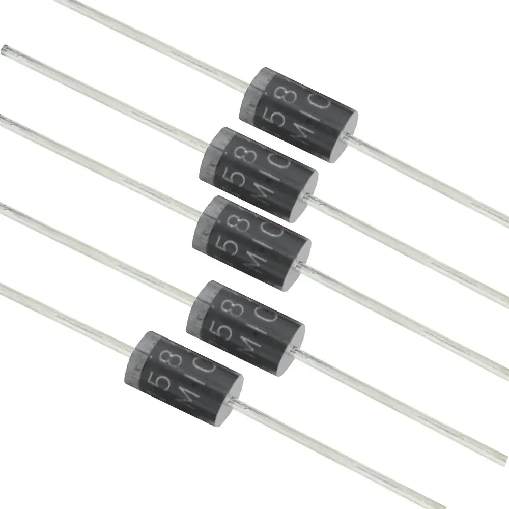 100PCS Schottky Diode 1N5822 1N5824 DO-27 30V-40V 3A-5A Electronic Components