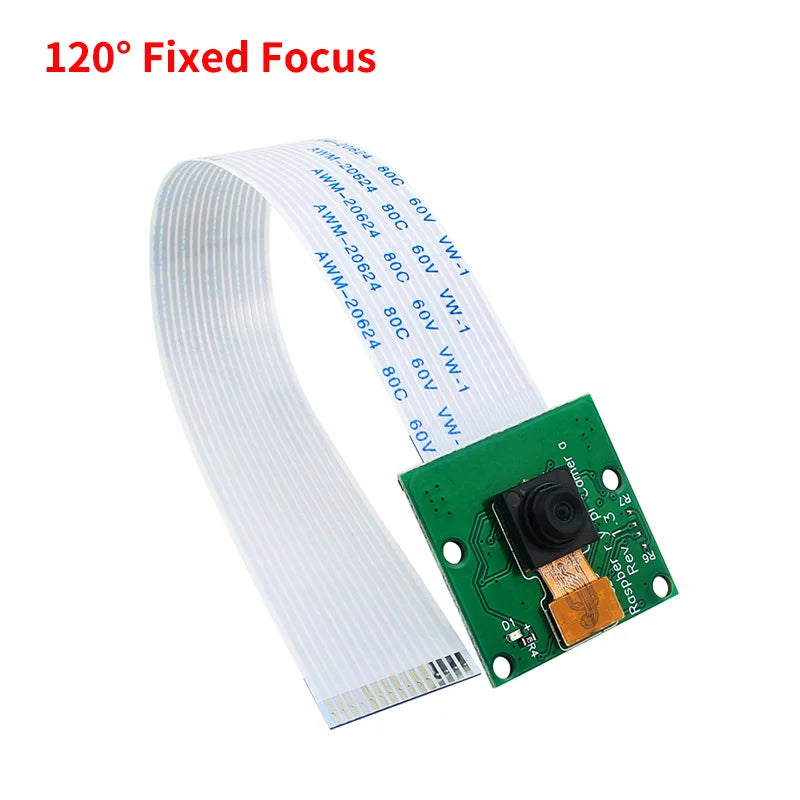 Raspberry Pi 5MP Camera OV5647 Webcam 65° 120°  Auto Fixed Focus Camera Module with 15cm FFC for Raspberry Pi 4B 3B+ 3B