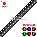 SAMIROB 100pcs/Lot 0805 SMD LED White Ice Blue Red Blue Yellow Green Orange Warm White Pink Purple RGB 2012 Light Emitting Diode