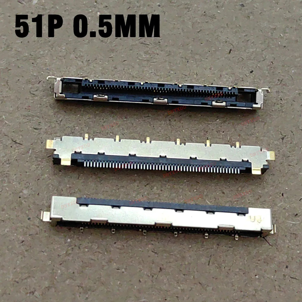 2-10pcs LVDS Cable Socket Connector 4K LCD TV Screen Cable Interface 0.5 Spacing 41Pin 51Pin VBO FPC I-PEX Connector